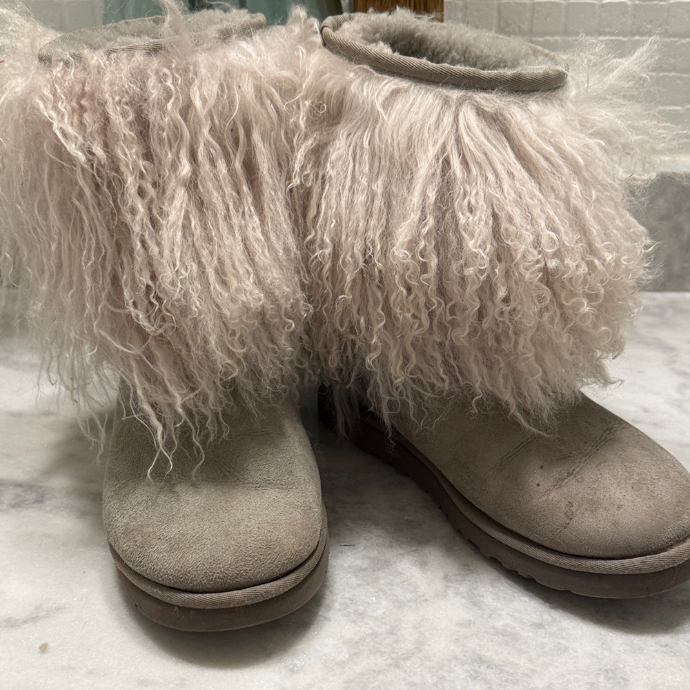 Ugg Mongolian fur boots 9
